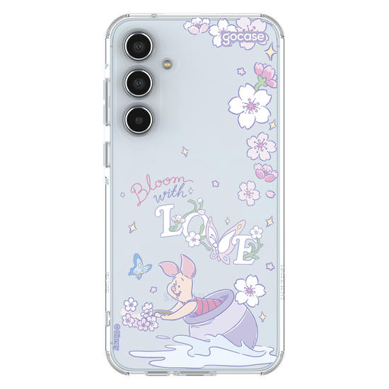 Capinha para celular  Ursinho Pooh - Leitão Bloom With Love