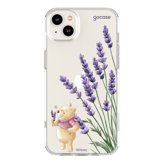 Capinha para celular  Turma do Pooh - Ramos Laterais - Lavanda