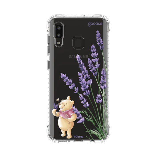 Capinha para celular  Turma do Pooh - Ramos Laterais - Lavanda