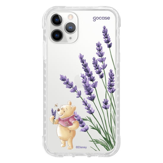Capinha para celular  Turma do Pooh - Ramos Laterais - Lavanda