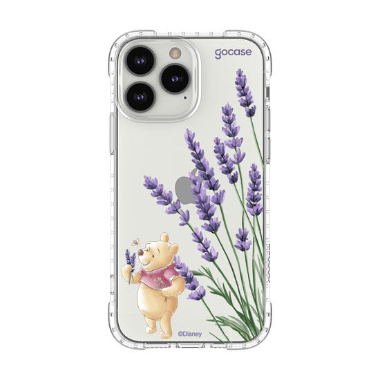 Capinha para celular  Turma do Pooh - Ramos Laterais - Lavanda