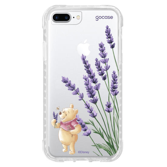 Capinha para celular  Turma do Pooh - Ramos Laterais - Lavanda
