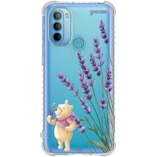 Capinha para celular  Turma do Pooh - Ramos Laterais - Lavanda