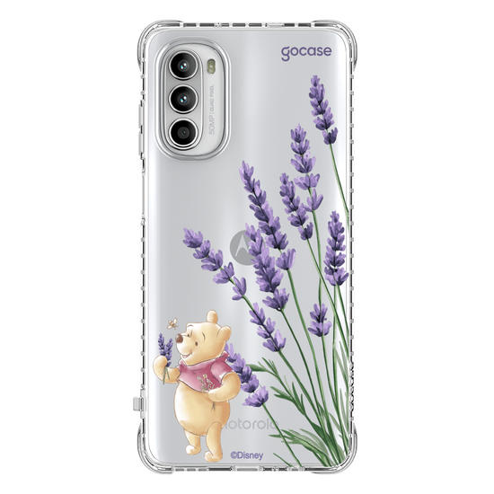 Capinha para celular  Turma do Pooh - Ramos Laterais - Lavanda