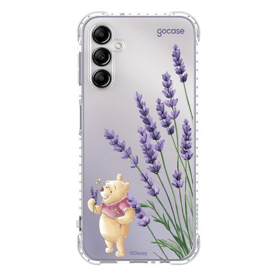 Capinha para celular  Turma do Pooh - Ramos Laterais - Lavanda