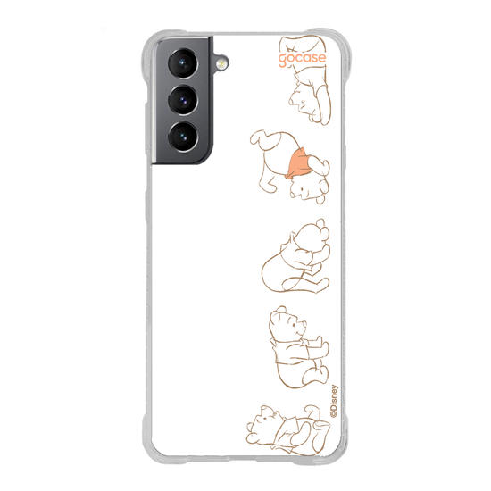 Capinha para celular  Turma do Pooh - Nome Vertical
