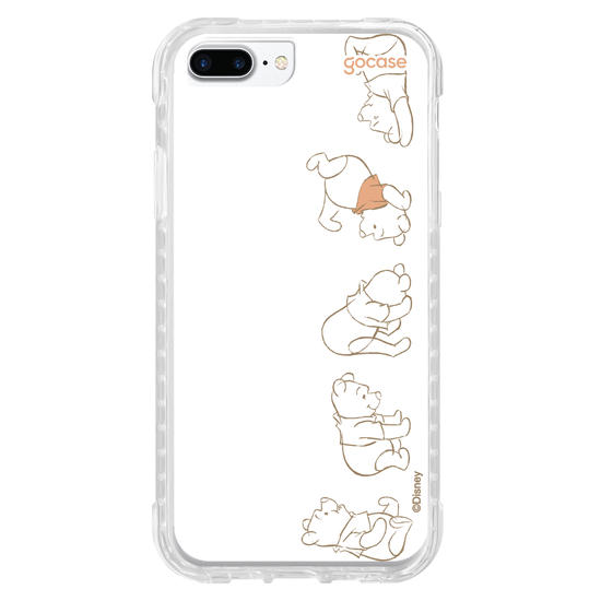 Capinha para celular  Turma do Pooh - Nome Vertical