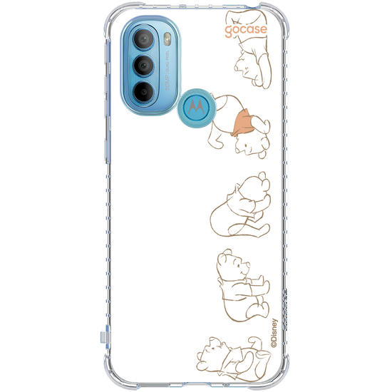 Capinha para celular  Turma do Pooh - Nome Vertical
