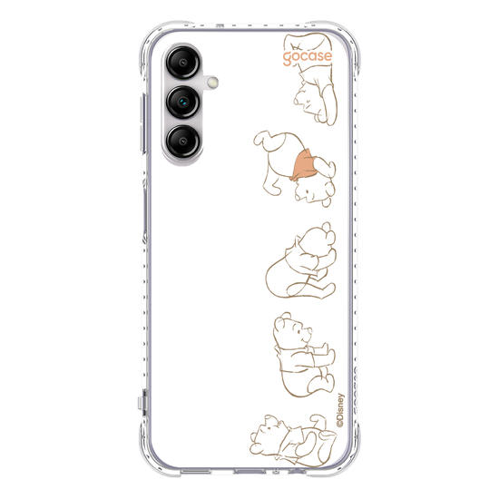 Capinha para celular  Turma do Pooh - Nome Vertical