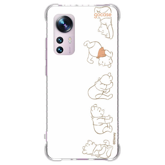 Capinha para celular  Turma do Pooh - Nome Vertical