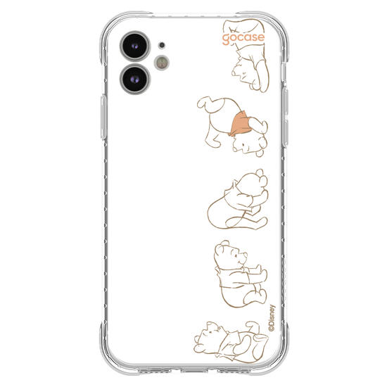 Capinha para celular  Turma do Pooh - Nome Vertical
