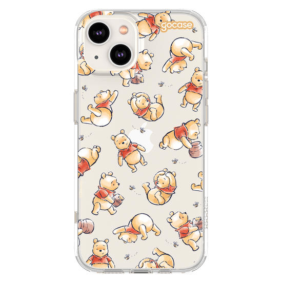 Capinha para celular  Turma do Pooh - Adorável Aquarela