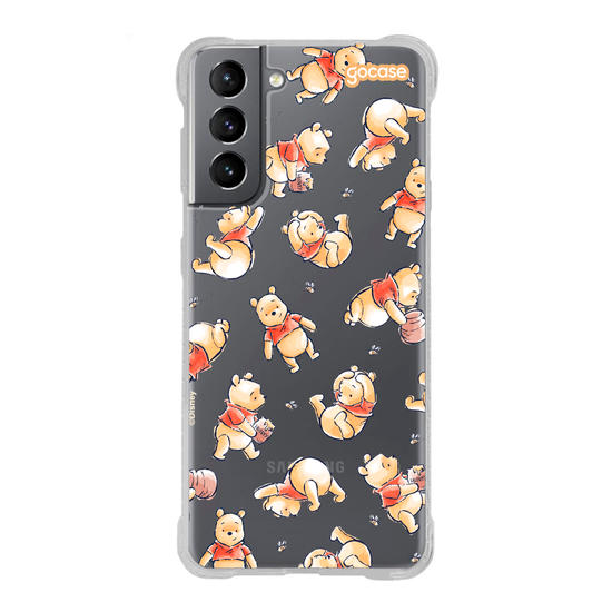 Capinha para celular  Turma do Pooh - Adorável Aquarela