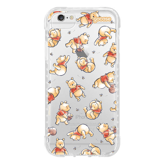 Capinha para celular  Turma do Pooh - Adorável Aquarela