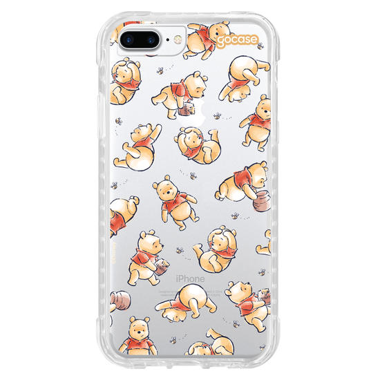 Capinha para celular  Turma do Pooh - Adorável Aquarela
