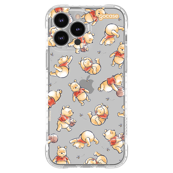 Capinha para celular  Turma do Pooh - Adorável Aquarela