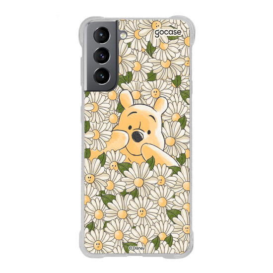 Capinha para celular  Pooh no Jardim