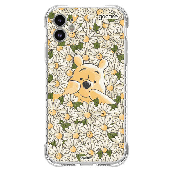 Capinha para celular  Pooh no Jardim