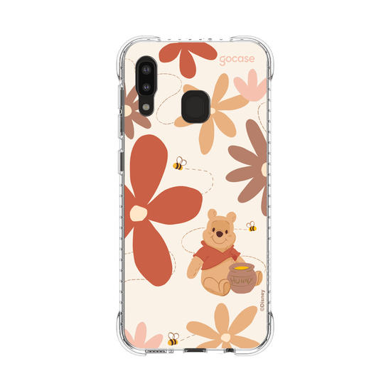 Capinha para celular  Ursinho Pooh - Floral de Outono