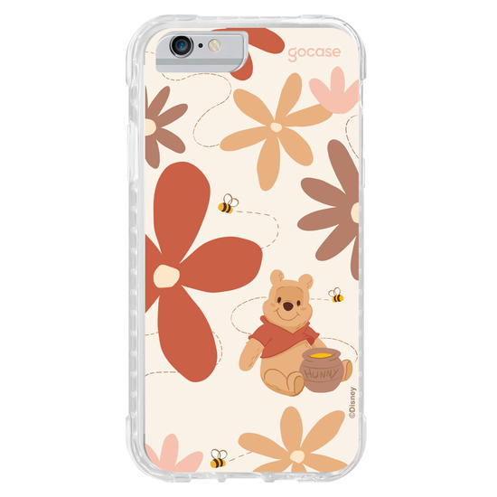 Capinha para celular  Ursinho Pooh - Floral de Outono