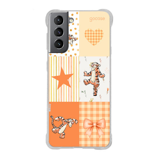 Capinha para celular  Ursinho Pooh - Colagem Orange