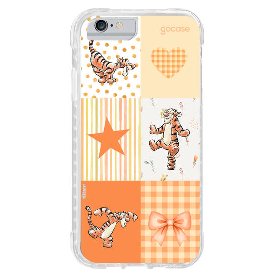 Capinha para celular  Ursinho Pooh - Colagem Orange