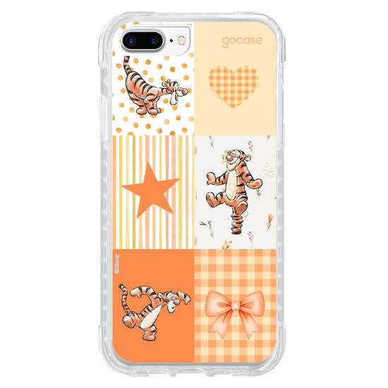 Capinha para celular  Ursinho Pooh - Colagem Orange