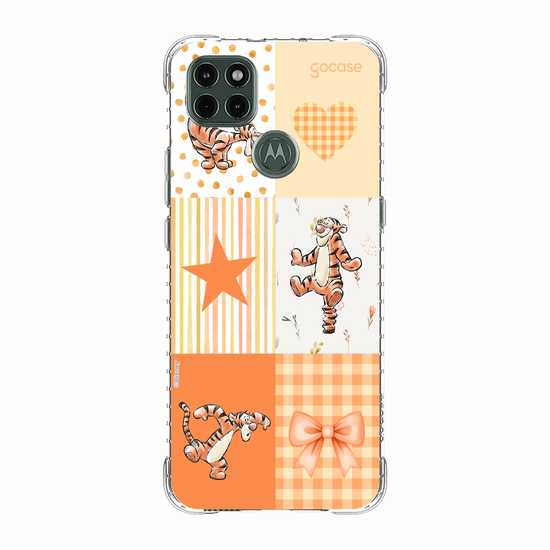 Capinha para celular  Ursinho Pooh - Colagem Orange