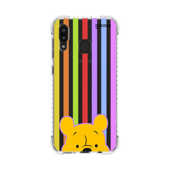 Capinha para celular  Ursinho Pooh - Listras Groovy