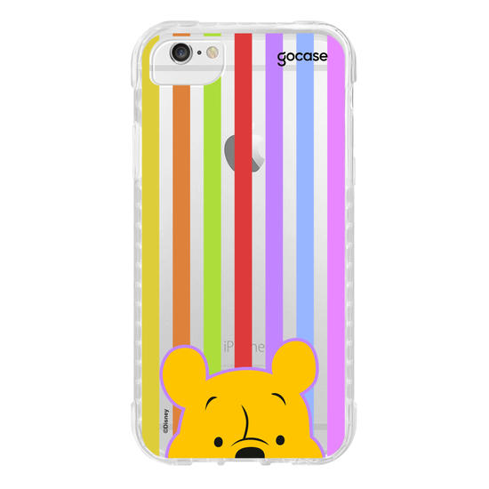 Capinha para celular  Ursinho Pooh - Listras Groovy