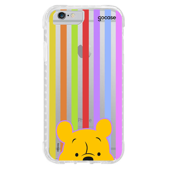 Capinha para celular  Ursinho Pooh - Listras Groovy