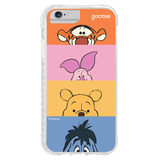 Capinha para celular Ursinho Pooh - Paleta de Cores