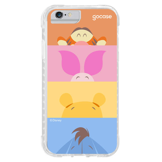 Capinha para celular Ursinho Pooh - Paleta de Cores Cute