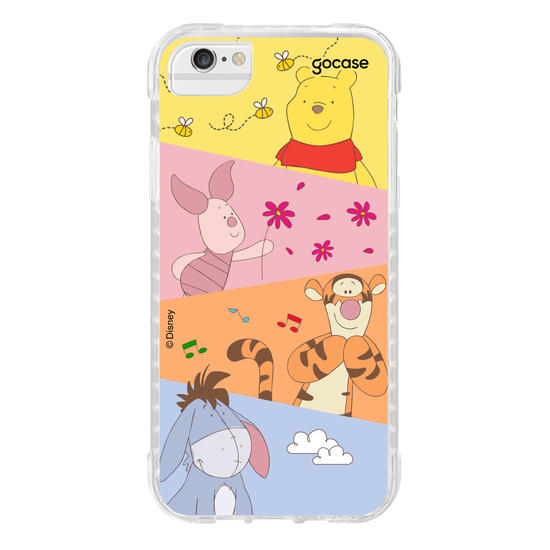 Capinha para celular Ursinho Pooh - Paleta Cute Diagonal