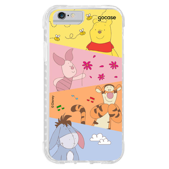 Capinha para celular Ursinho Pooh - Paleta Cute Diagonal