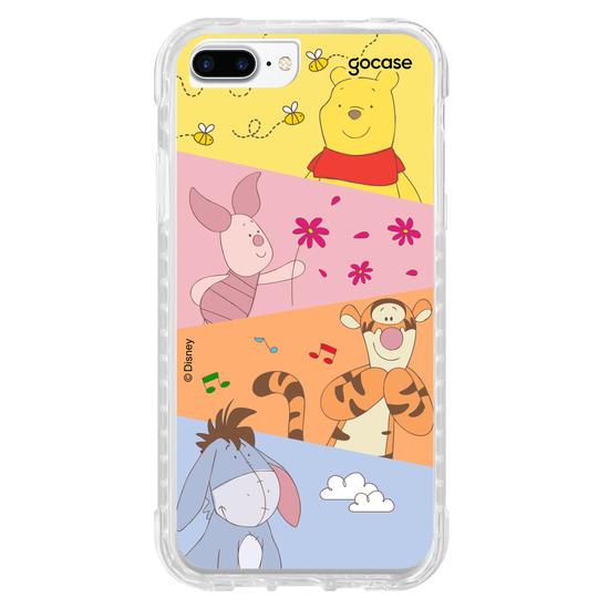 Capinha para celular Ursinho Pooh - Paleta Cute Diagonal