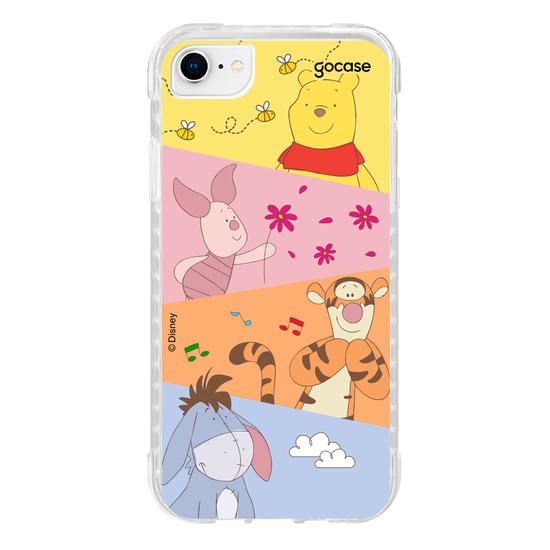 Capinha para celular Ursinho Pooh - Paleta Cute Diagonal