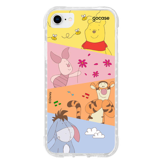 Capinha para celular Ursinho Pooh - Paleta Cute Diagonal