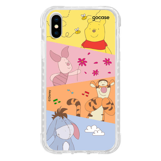 Capinha para celular Ursinho Pooh - Paleta Cute Diagonal