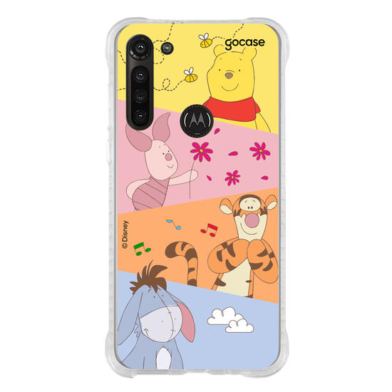 Capinha para celular Ursinho Pooh - Paleta Cute Diagonal