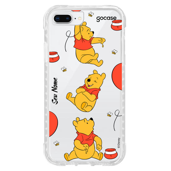 Capinha para celular Ursinho Pooh - Potes de Mel do Pooh