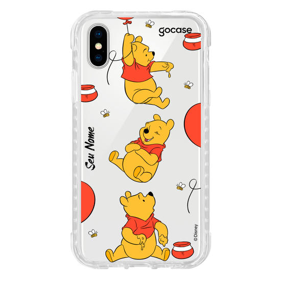 Capinha para celular Ursinho Pooh - Potes de Mel do Pooh