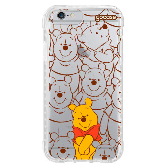 Capinha para celular Ursinho Pooh - Pooh entre Rabiscos