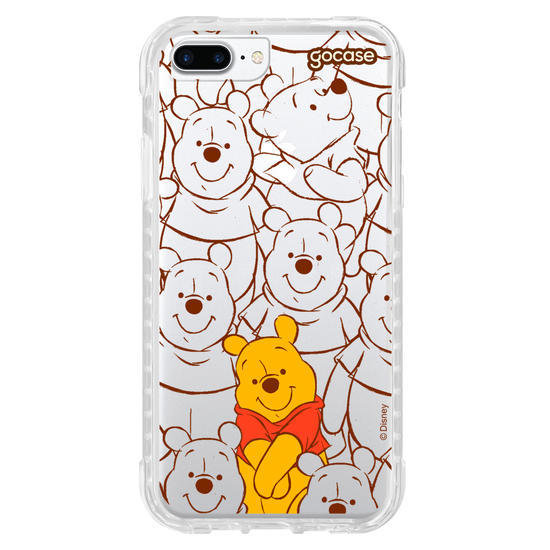 Capinha para celular Ursinho Pooh - Pooh entre Rabiscos