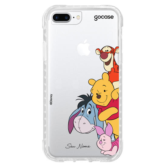 Capinha para celular Ursinho Pooh - Espiando com o Ursinho Pooh