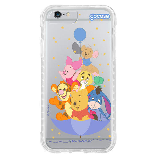 Capinha para celular Ursinho Pooh - Guarda-chuva