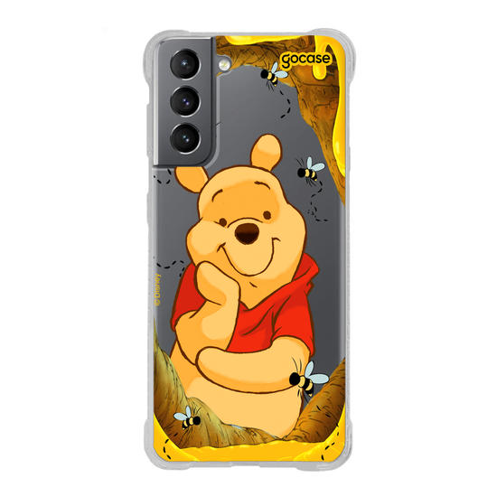 Capinha para celular Ursinho Pooh - Mel e Abelhinhas