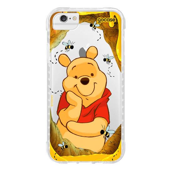 Capinha para celular Ursinho Pooh - Mel e Abelhinhas