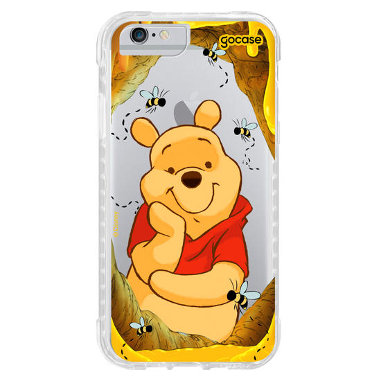 Capinha para celular Ursinho Pooh - Mel e Abelhinhas