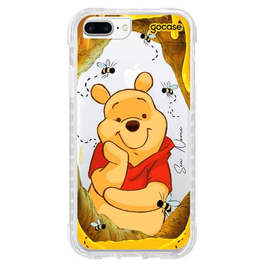Capinha para celular Ursinho Pooh - Mel e Abelhinhas